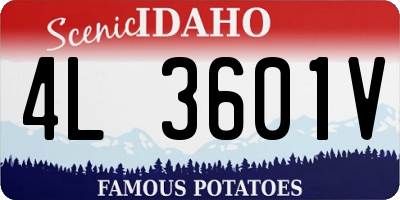 ID license plate 4L3601V