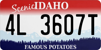 ID license plate 4L3607T
