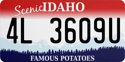 ID license plate 4L3609U
