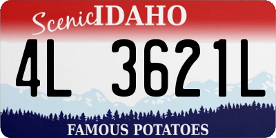 ID license plate 4L3621L