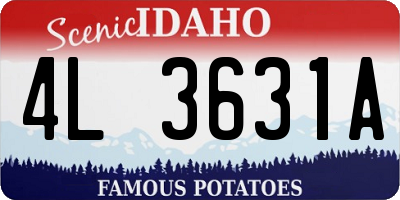 ID license plate 4L3631A