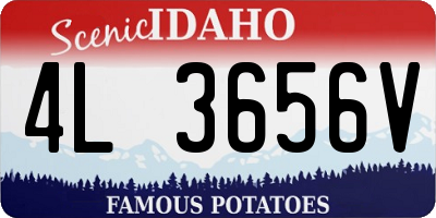 ID license plate 4L3656V