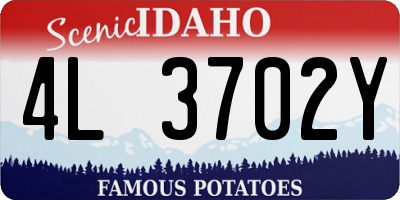ID license plate 4L3702Y