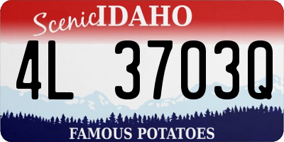ID license plate 4L3703Q