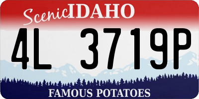ID license plate 4L3719P