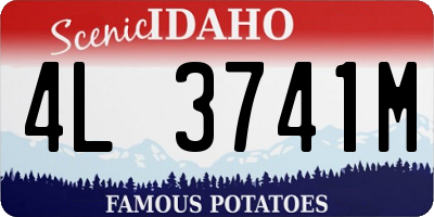 ID license plate 4L3741M