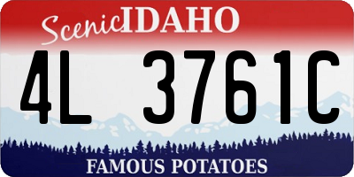 ID license plate 4L3761C