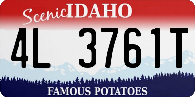 ID license plate 4L3761T