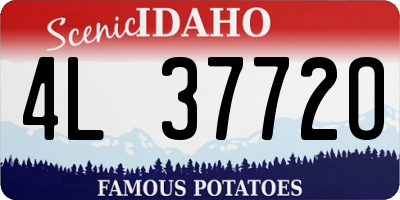 ID license plate 4L3772O