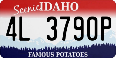 ID license plate 4L3790P