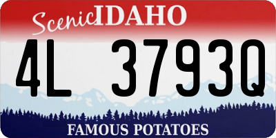 ID license plate 4L3793Q