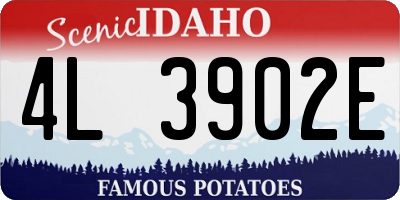 ID license plate 4L3902E
