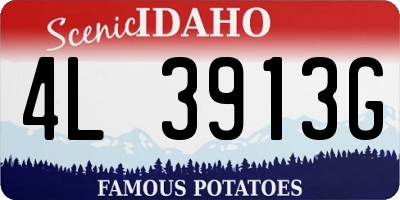 ID license plate 4L3913G