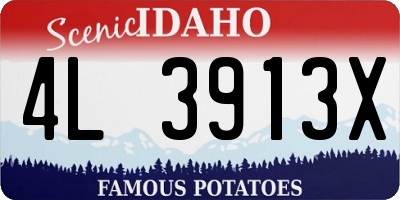 ID license plate 4L3913X