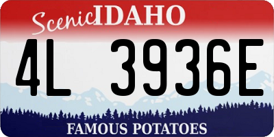 ID license plate 4L3936E
