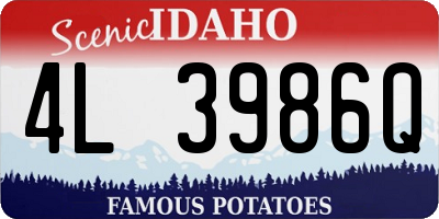ID license plate 4L3986Q