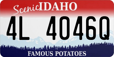 ID license plate 4L4046Q
