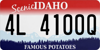 ID license plate 4L4100Q