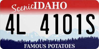 ID license plate 4L4101S