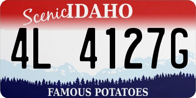 ID license plate 4L4127G