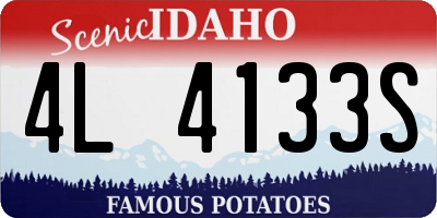 ID license plate 4L4133S