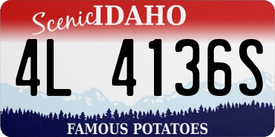 ID license plate 4L4136S