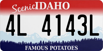 ID license plate 4L4143L