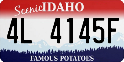 ID license plate 4L4145F