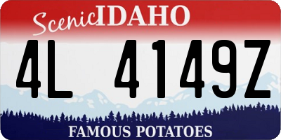 ID license plate 4L4149Z