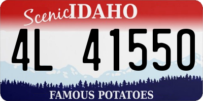 ID license plate 4L4155O