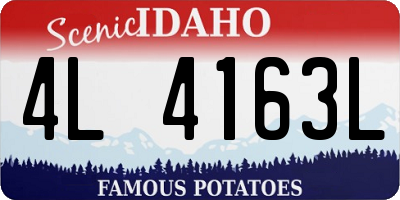 ID license plate 4L4163L