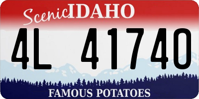 ID license plate 4L4174O