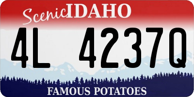 ID license plate 4L4237Q