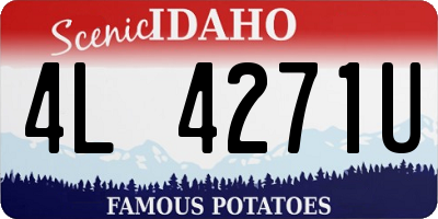 ID license plate 4L4271U