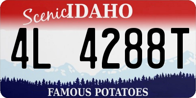 ID license plate 4L4288T