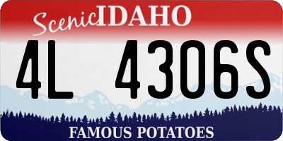 ID license plate 4L4306S