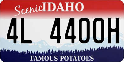 ID license plate 4L4400H