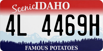 ID license plate 4L4469H