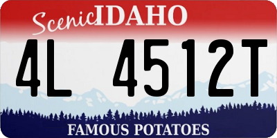 ID license plate 4L4512T