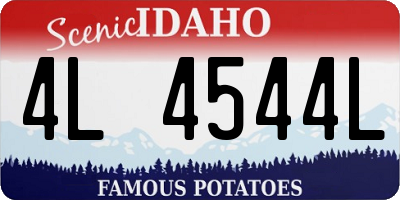 ID license plate 4L4544L