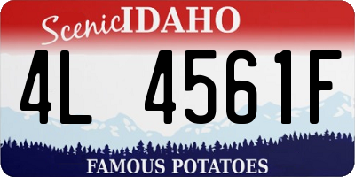 ID license plate 4L4561F