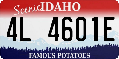 ID license plate 4L4601E