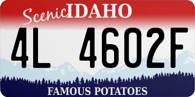 ID license plate 4L4602F