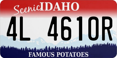 ID license plate 4L4610R