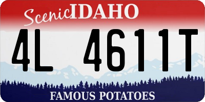 ID license plate 4L4611T