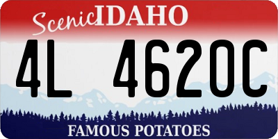 ID license plate 4L4620C