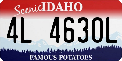 ID license plate 4L4630L