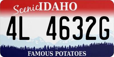 ID license plate 4L4632G