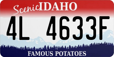 ID license plate 4L4633F