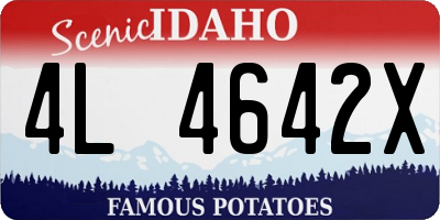 ID license plate 4L4642X